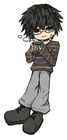 Nhân vật pixel anime đang đứng